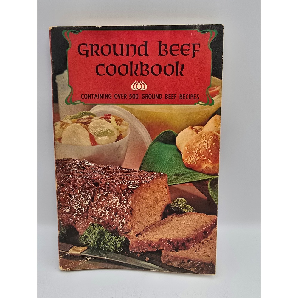 Favorite Recipes Press Ground Beef Cookbook 1967 Vintage‎ Red Good 500+ Recipes